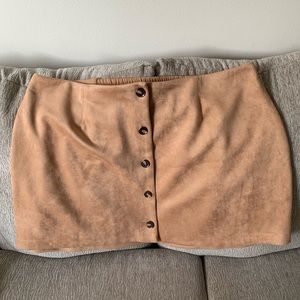 Faux Suede Wild Fable Mini Skirt